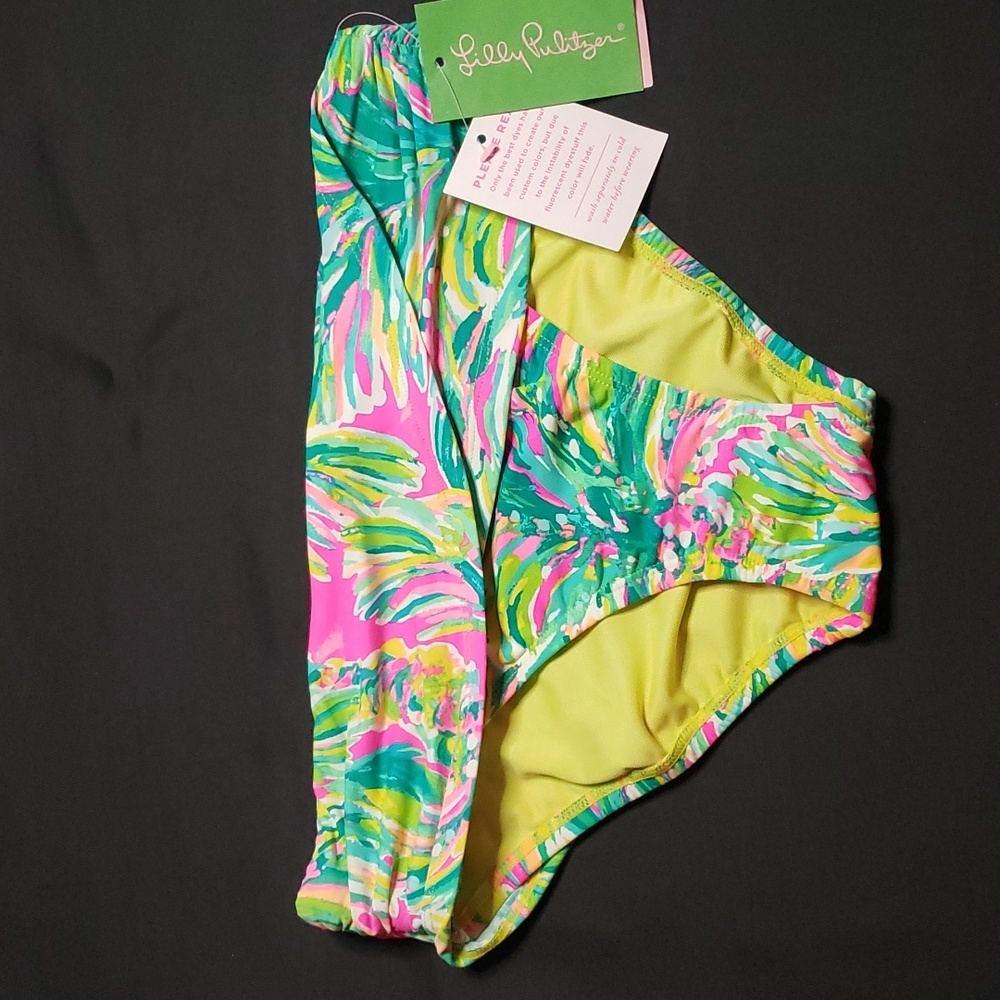 Lilly Pulitzer NWT Lagoon Sarong Bikini Bottom, Multi